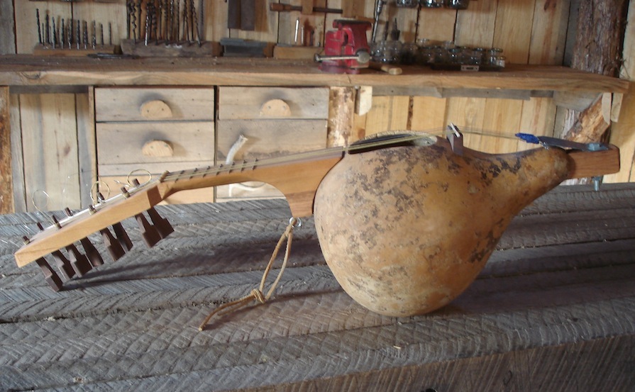 Making a Gourd Mandolin